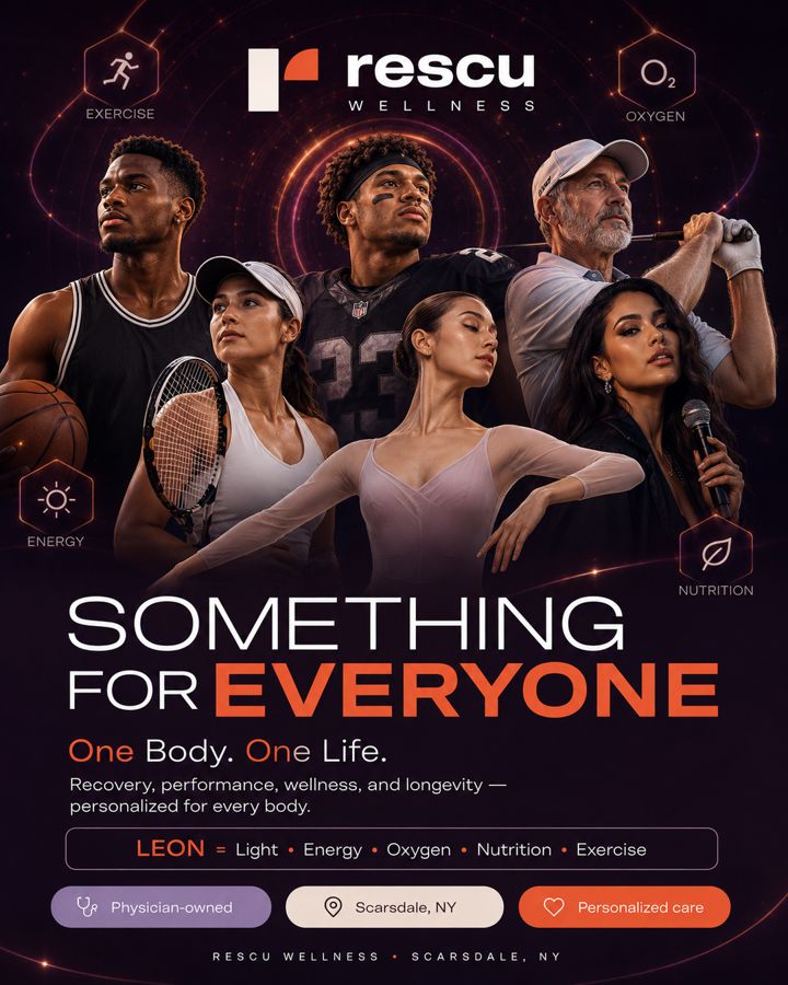 Something for everyone — recovery, performance, wellness & longevity