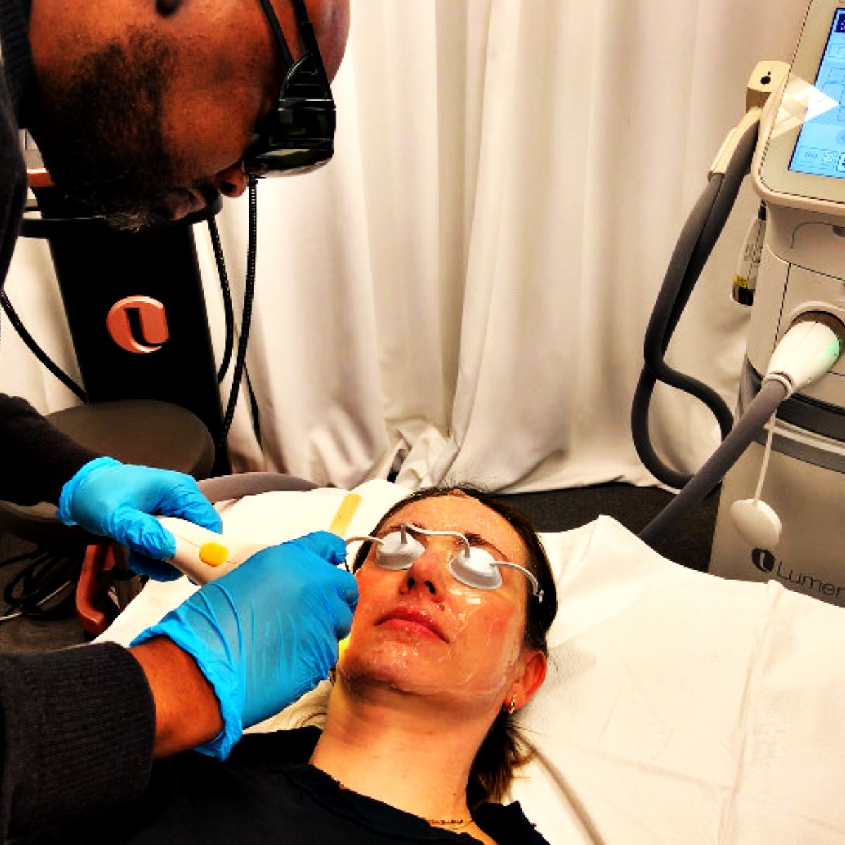RF Microneedling skin tightening session at Rescu Wellness Scarsdale NY