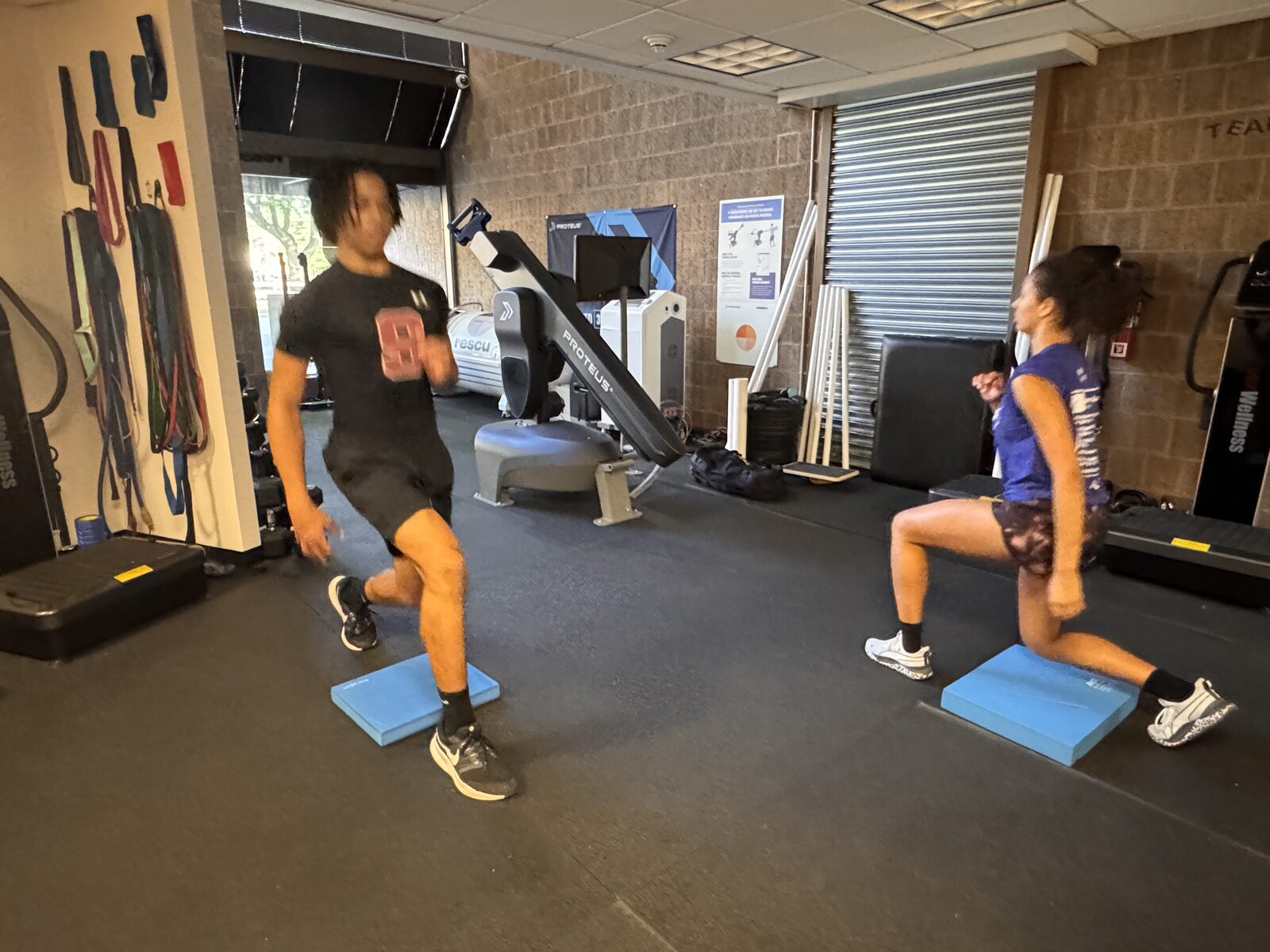Single-leg balance-pad work building durability and control