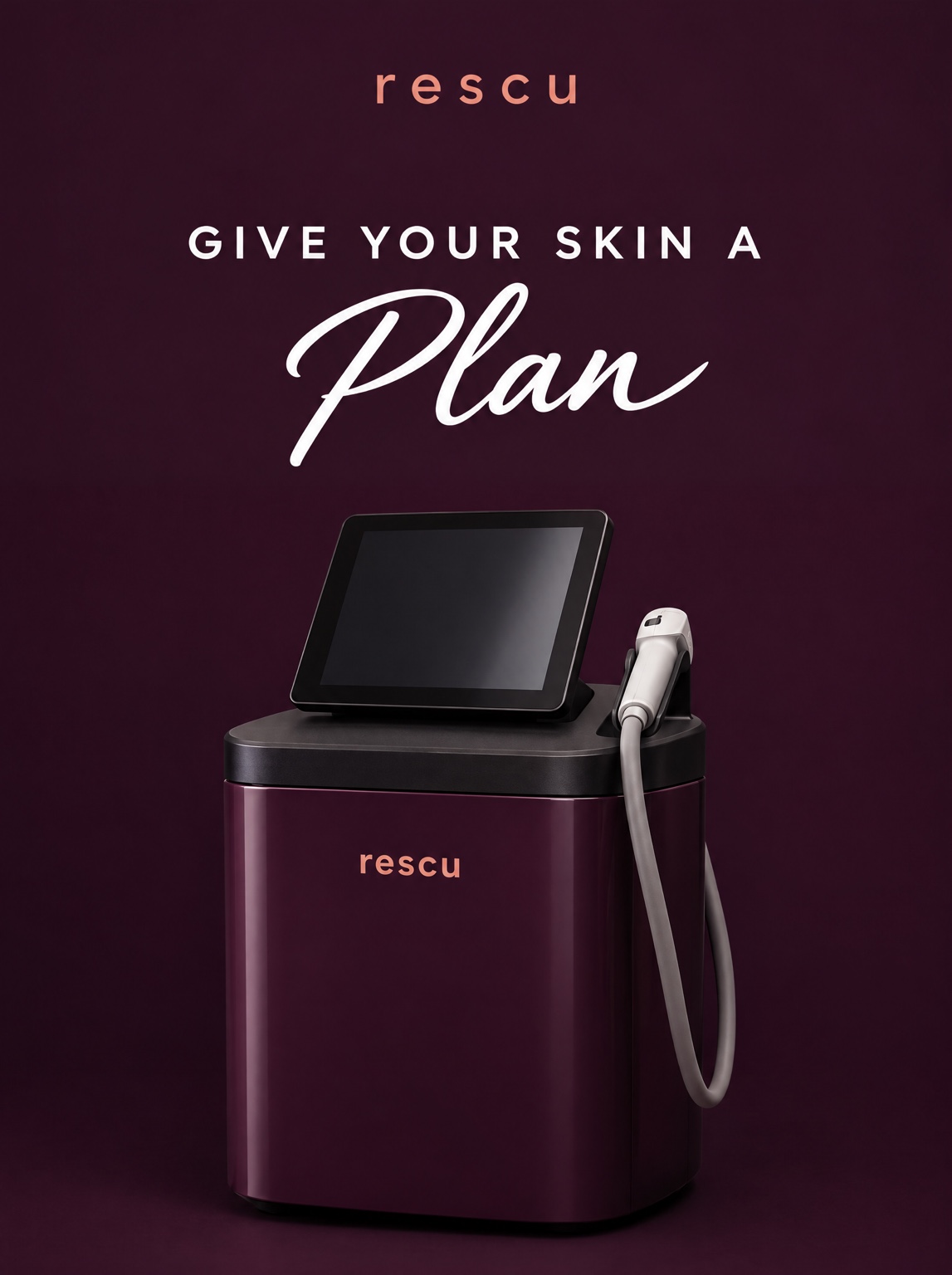 Rescu TriLift device creative for the six-week skin rejuvenation plan